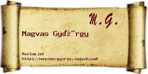 Magvas György névjegykártya